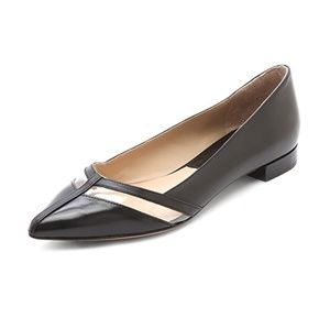 Michael Kors Collection Jodi Calf Leather Flat